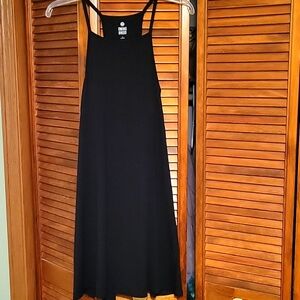 Simple black swing dress
